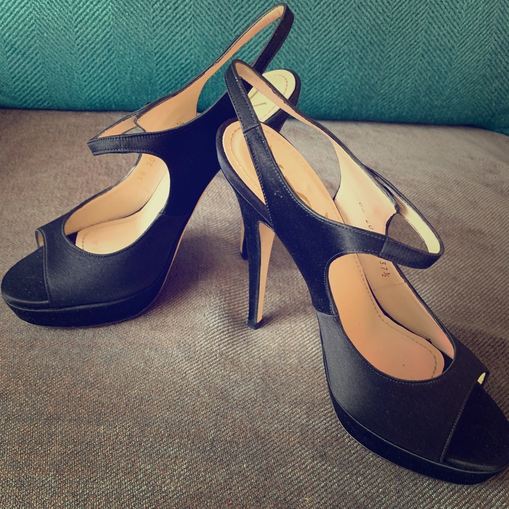 Amazing YSL satin sandals. Never worn!